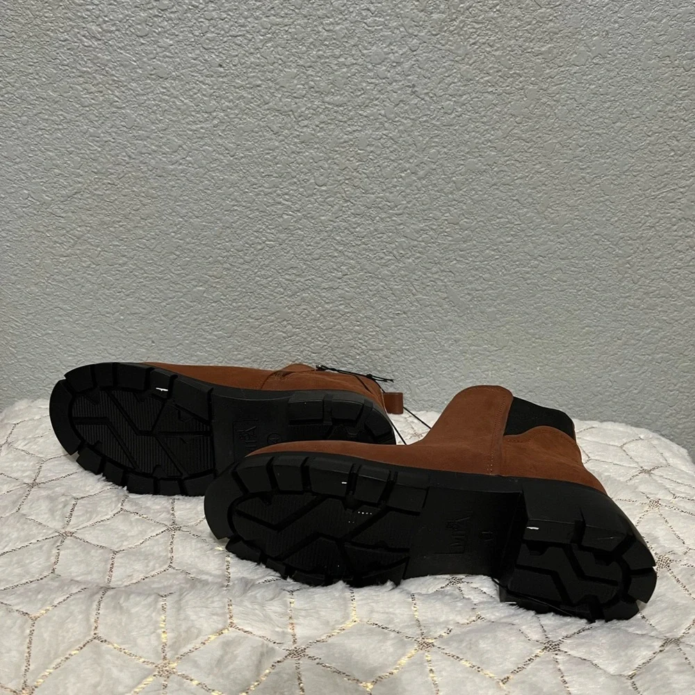MIA Tan‎ Ankle Boots with Black Sole